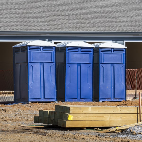 is there a specific order in which to place multiple portable toilets in Grand Ledge MI